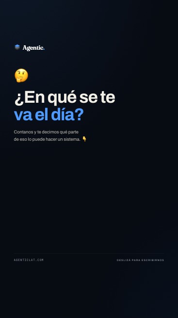 Historia con encuesta — Agentic